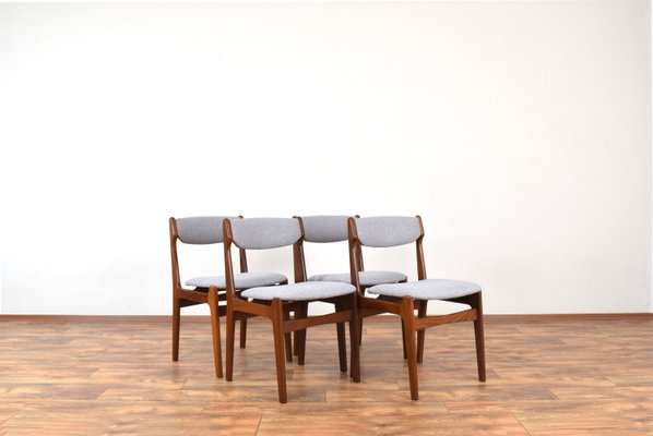 Mid-Century Danish Teak Dining Chairs by Erik Buch, 1960s, Set of 4-LOT-2032091