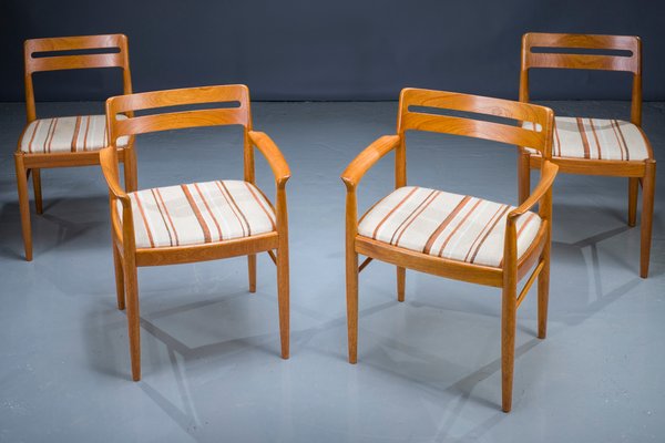 Mid-Century Danish Teak Dining Chairs by H. W. Klein for Bramin, 1970s, Set of 4-ZZH-1057259