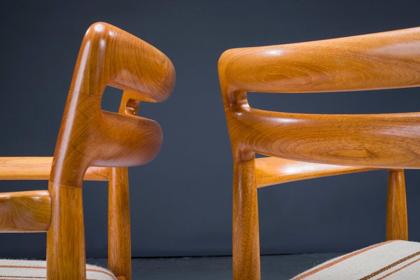 Mid-Century Danish Teak Dining Chairs by H. W. Klein for Bramin, 1970s, Set of 4-ZZH-1057259