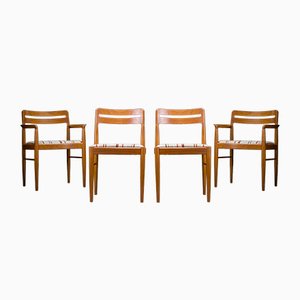 Mid-Century Danish Teak Dining Chairs by H. W. Klein for Bramin, 1970s, Set of 4-ZZH-1057259