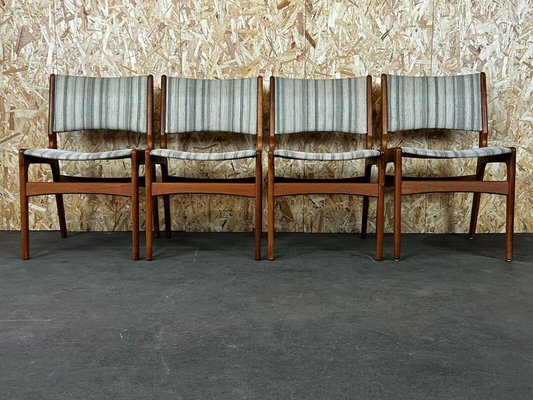 Mid-Century Danish Teak Dining Chairs by Henning Kjærnulf, 1960s, Set of 4-EJL-1279433