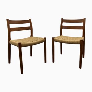 Mid-Century Danish Teak Dining Chairs by Niels O. Møller for J. L. Moller, Set of 2-JWH-1790888