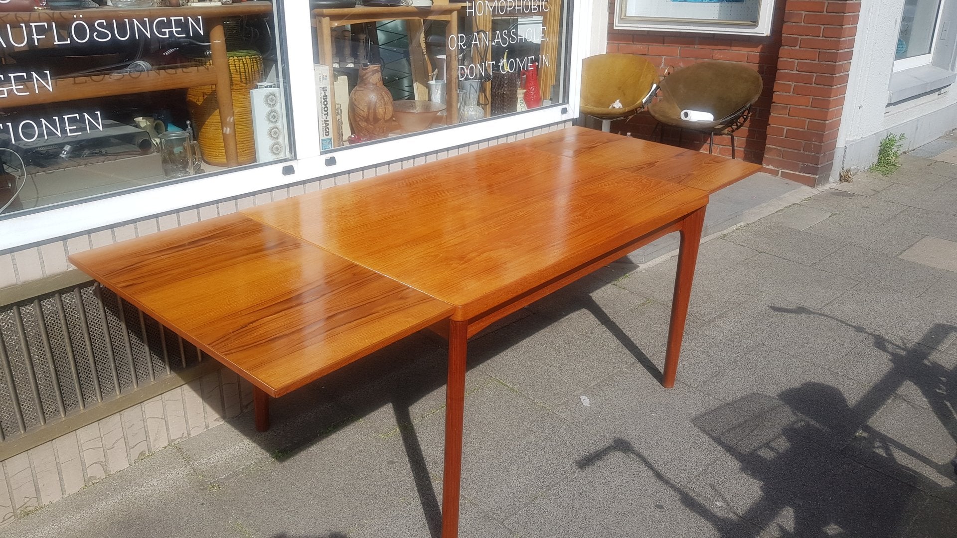 Mid-Century Danish Teak Dining Table by Henning Kjærnulf for Vejle Mobelfabrik