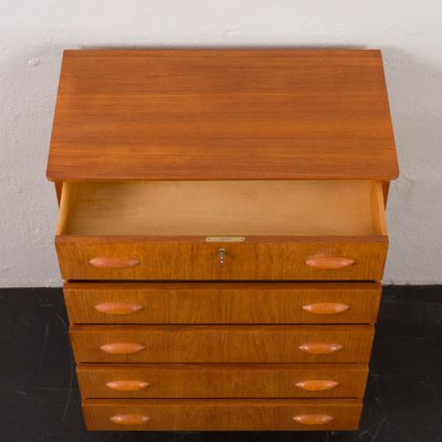 Mid-Century Danish Teak Dresser with Five Drawers, 1960s-UE-1723833