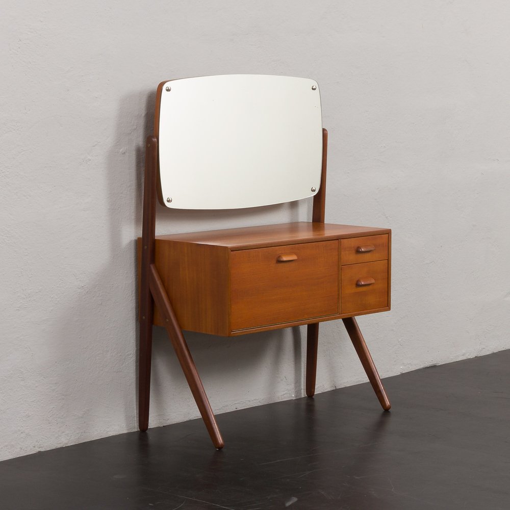 Mid-Century Danish Teak Dressing Table from Ølholm Møbelfabrik, 1960s