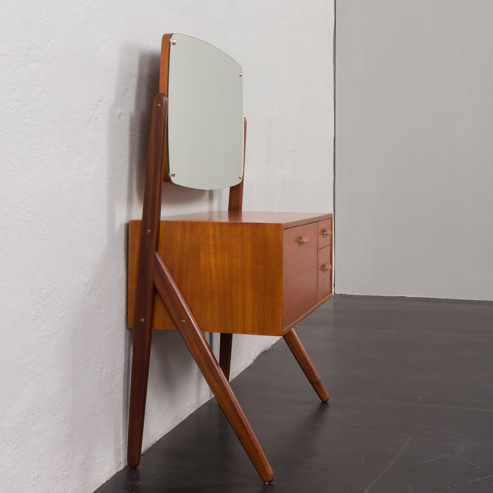 Mid-Century Danish Teak Dressing Table from Ølholm Møbelfabrik, 1960s