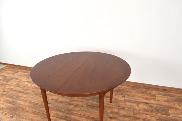 Mid-Century Danish Teak Extendable Dining Table, 1960s-LOT-2032123