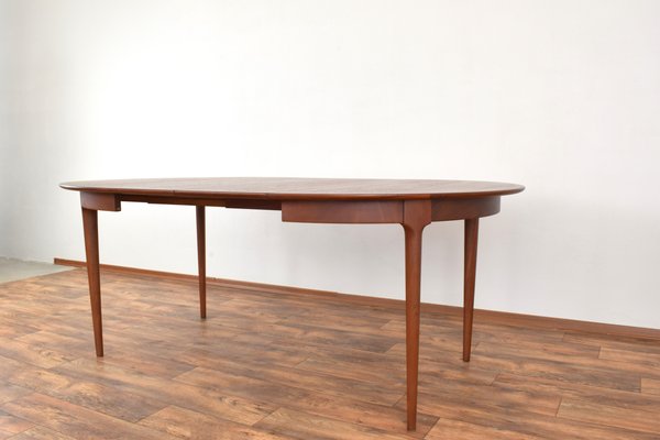 Mid-Century Danish Teak Extendable Dining Table, 1960s-LOT-2032123