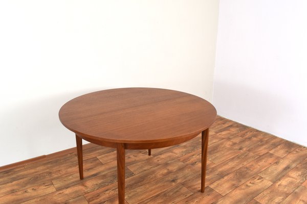 Mid-Century Danish Teak Extendable Dining Table, 1960s-LOT-2032075