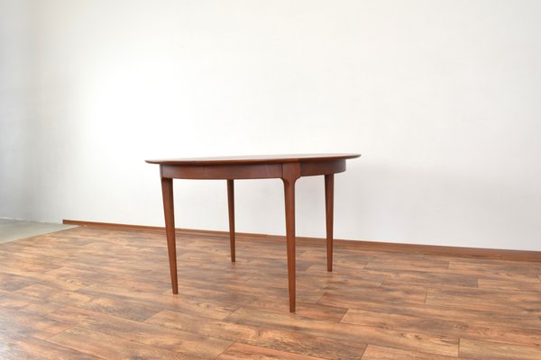 Mid-Century Danish Teak Extendable Dining Table, 1960s-LOT-2032123