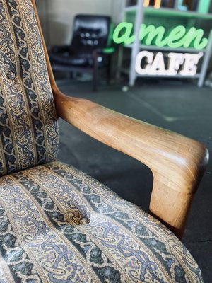 Mid-Century Danish Teak High Back Lounge Chair attributed to Gustav Thams, 1961-JO-1700197