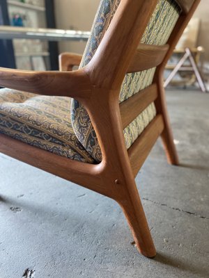 Mid-Century Danish Teak High Back Lounge Chair attributed to Gustav Thams, 1961-JO-1700197