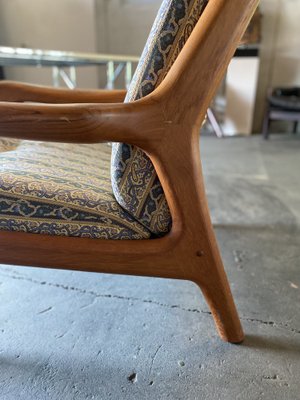 Mid-Century Danish Teak High Back Lounge Chair attributed to Gustav Thams, 1961-JO-1700197