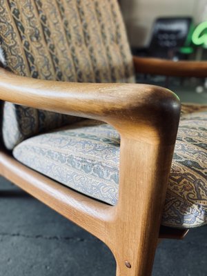 Mid-Century Danish Teak High Back Lounge Chair attributed to Gustav Thams, 1961-JO-1700197