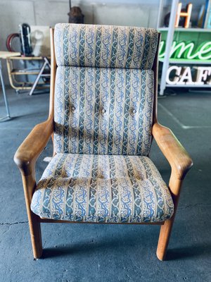 Mid-Century Danish Teak High Back Lounge Chair attributed to Gustav Thams, 1961-JO-1700197