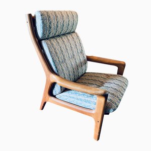 Mid-Century Danish Teak High Back Lounge Chair attributed to Gustav Thams, 1961-JO-1700197