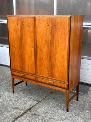 Mid-Century Danish Teak High Sideboard with 2 Drawers attributed to Niels Otto Møller, 1960s-GON-2034008