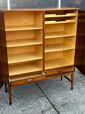 Mid-Century Danish Teak High Sideboard with 2 Drawers attributed to Niels Otto Møller, 1960s-GON-2034008