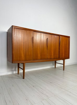 Mid-Century Danish Teak Highboard by Axel Christensen for Aco Møbler, 1960s-XCQ-2042134