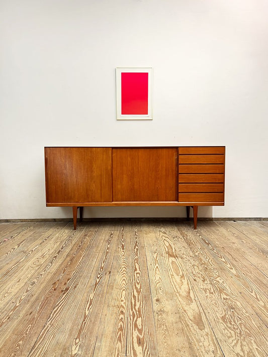 Mid-Century Danish Teak Highboard by Henry Rosengren Hansen for Brand Møbelindustri, 1960s