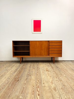 Mid-Century Danish Teak Highboard by Henry Rosengren Hansen for Brand Møbelindustri, 1960s-DOY-1355160