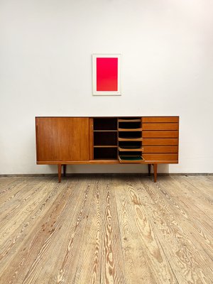 Mid-Century Danish Teak Highboard by Henry Rosengren Hansen for Brand Møbelindustri, 1960s-DOY-1355160