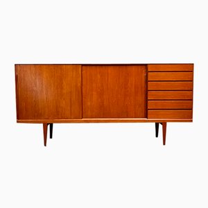 Mid-Century Danish Teak Highboard by Henry Rosengren Hansen for Brand Møbelindustri, 1960s-DOY-1355160