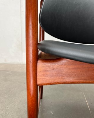 Mid-Century Danish Teak King Chair by Arne Hovmand Olsen for Onsild Møbelfabrik and Jutex, 1950s-UAH-2041927