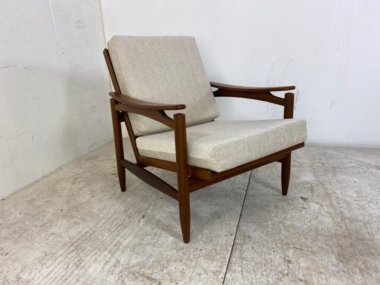 Mid-Century Danish Teak Lounge Chair, 1950s-DE-1348196