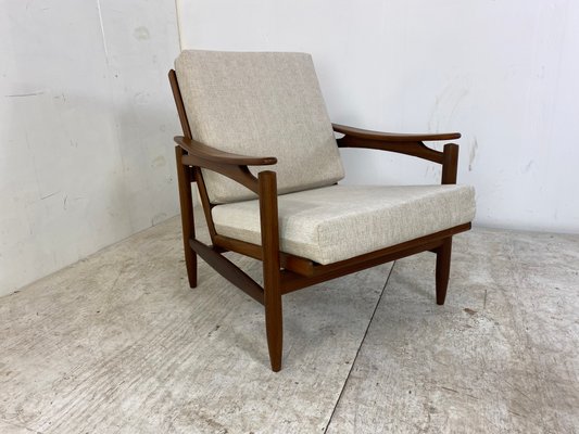 Mid-Century Danish Teak Lounge Chair, 1950s-DE-1348196