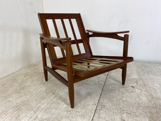 Mid-Century Danish Teak Lounge Chair, 1950s-DE-1348196