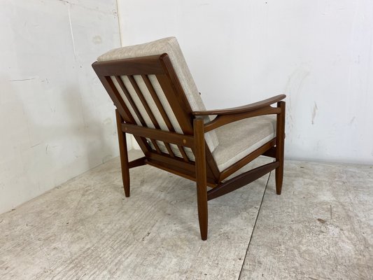 Mid-Century Danish Teak Lounge Chair, 1950s-DE-1348196