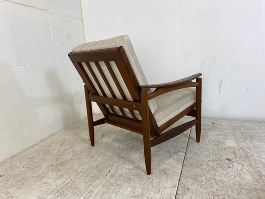 Mid-Century Danish Teak Lounge Chair, 1950s-DE-1348196