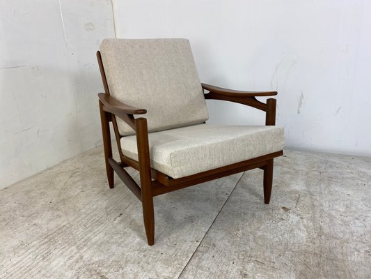 Mid-Century Danish Teak Lounge Chair, 1950s-DE-1348196