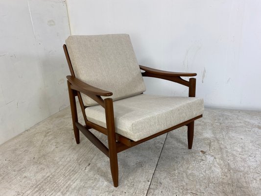 Mid-Century Danish Teak Lounge Chair, 1950s-DE-1348196