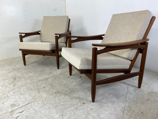 Mid-Century Danish Teak Lounge Chair, 1950s-DE-1348196