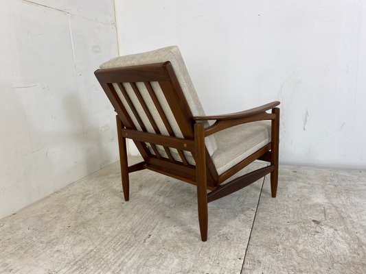 Mid-Century Danish Teak Lounge Chair, 1950s-DE-1348196