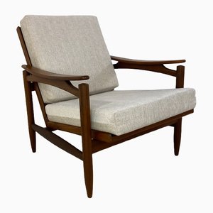 Mid-Century Danish Teak Lounge Chair, 1950s-DE-1348196