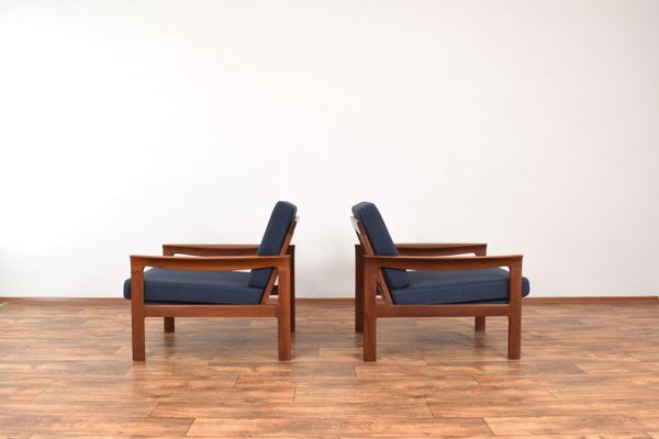 Mid-Century Danish Teak Lounge Chairs by Arne Vodder for Komfort, 1960s, Set of 2-LOT-2023786