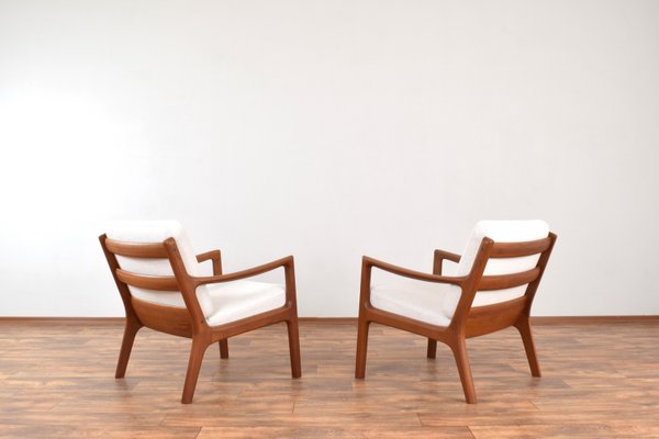 Mid-Century Danish Teak Lounge Chairs by Ole Wanscher for Cado, 1960s, Set of 2-LOT-2024443