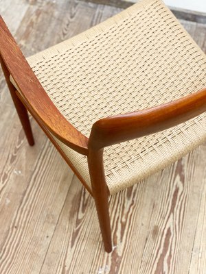 Mid-Century Danish Teak Model 56 Armrest Chair with Braid by Niels O. Møller for J.l. Moller, 1950s-DOY-1128571