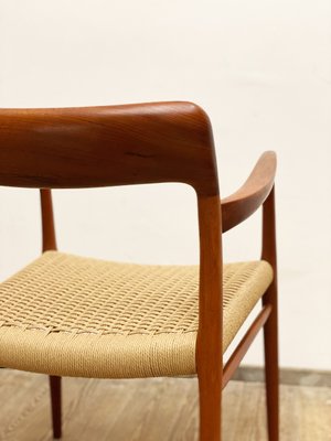 Mid-Century Danish Teak Model 56 Armrest Chair with Braid by Niels O. Møller for J.l. Moller, 1950s-DOY-1128571