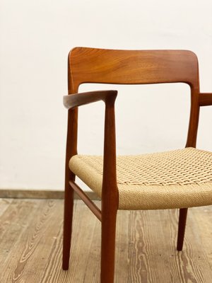 Mid-Century Danish Teak Model 56 Armrest Chair with Braid by Niels O. Møller for J.l. Moller, 1950s-DOY-1128571