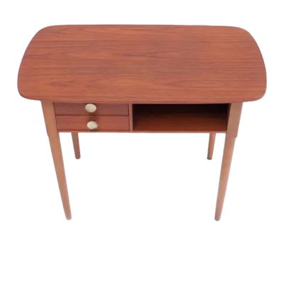 Mid-Century Danish Teak Reception Desk with Two Drawers-TCS-1823643