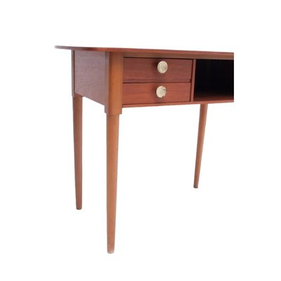 Mid-Century Danish Teak Reception Desk with Two Drawers-TCS-1823643