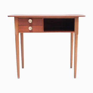 Mid-Century Danish Teak Reception Desk with Two Drawers-TCS-1823643