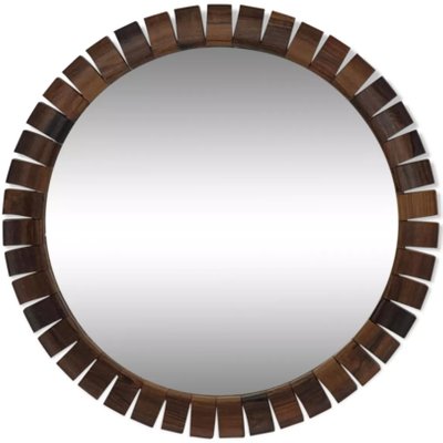 Mid-Century Danish Teak & Rosewood Mirror, 1960s-BHG-1436215