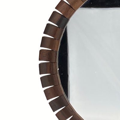 Mid-Century Danish Teak & Rosewood Mirror, 1960s-BHG-1436215