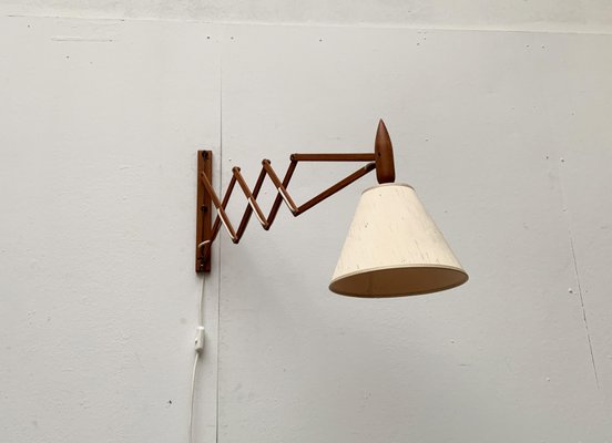 Mid-Century Danish Teak Scissor Wall Lamp from Le Klint-UAH-1015714