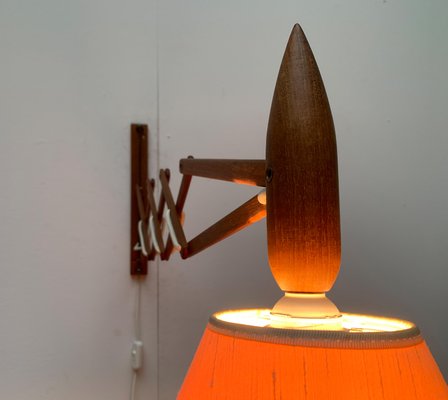 Mid-Century Danish Teak Scissor Wall Lamp from Le Klint-UAH-1015714